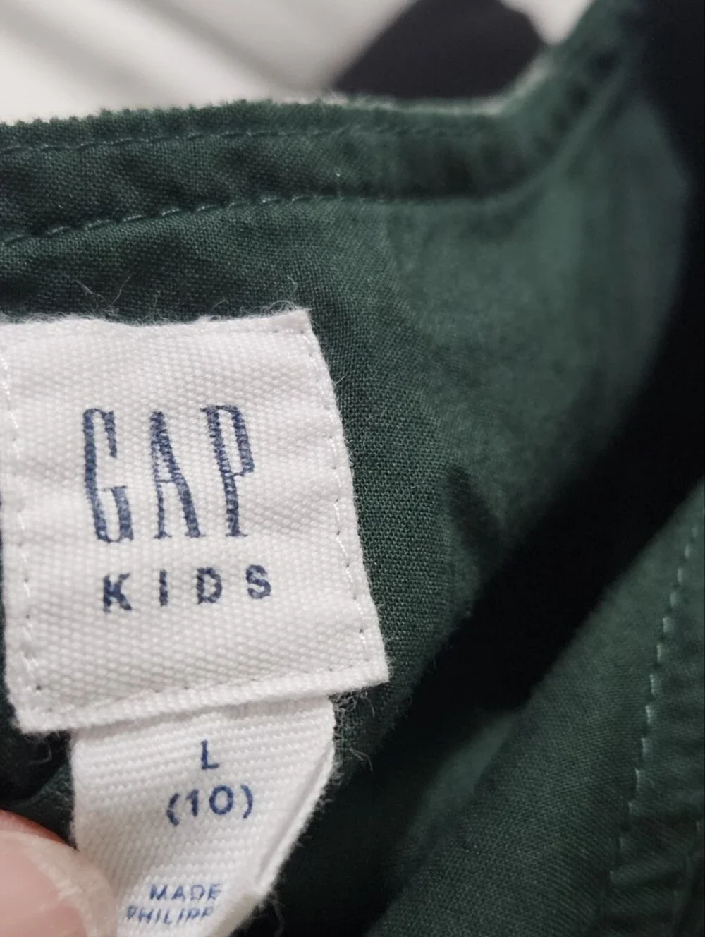 Gap Kids Girls Dress L 10 Corduroy Tiered Forest Green Floral Country Fall Boho